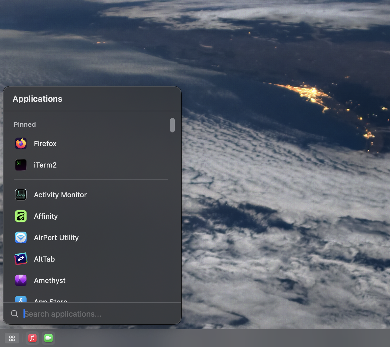 Pin apps to the bar and launcher